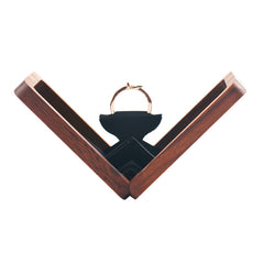 Creative Solid Wood Walnut Jewelry Box - Necklace, Earrings, Pendant & Ring Storage - Handmade Wooden Organizer for Jewelry and Accessories