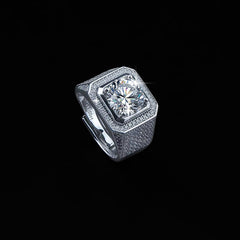 Luxury 5ct Moissanite Ring – Solid 925 Silver with Intense Brilliance