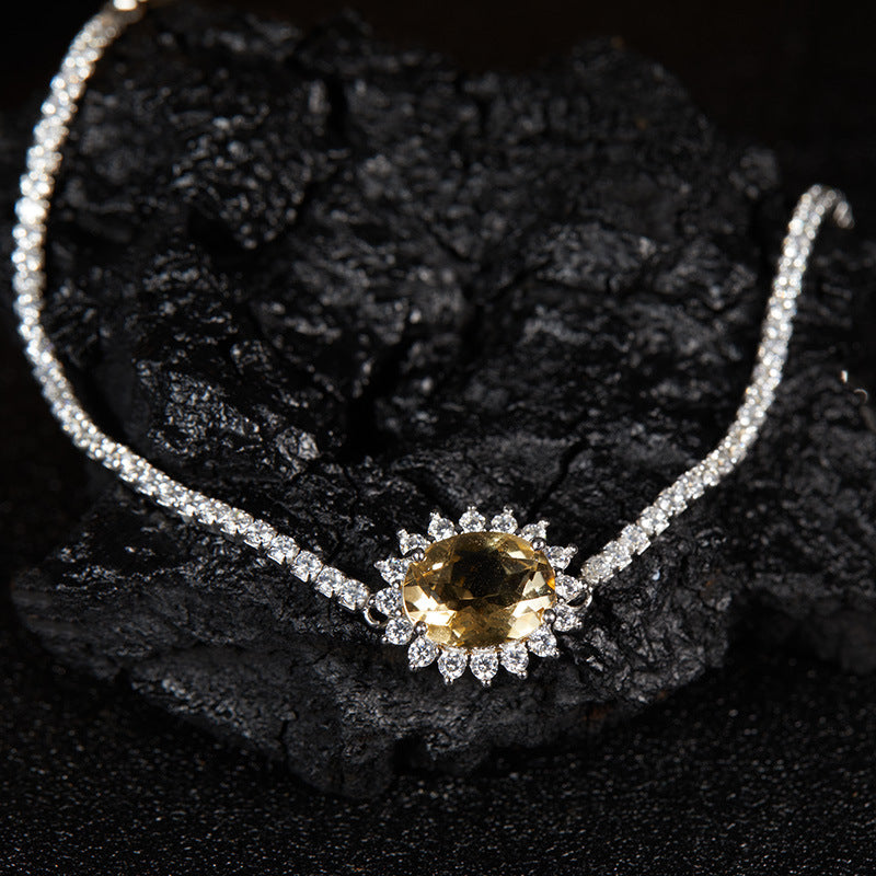 Nature-Inspired Floral Butterfly Earrings - 925 Silver & 18K Gold Long Drop Earrings with Natural Gemstones