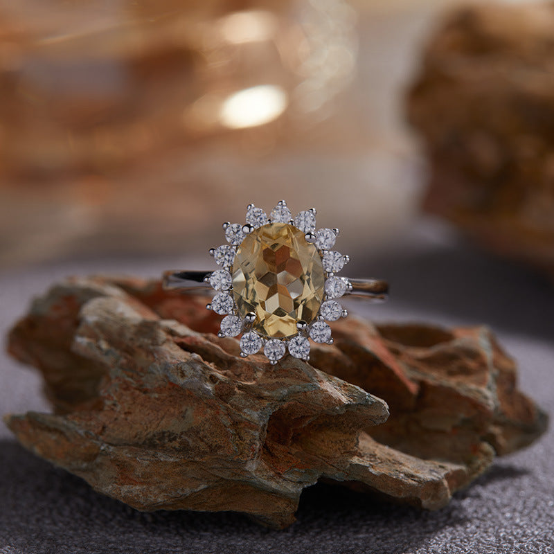 Nature-Inspired Floral Butterfly Earrings - 925 Silver & 18K Gold Long Drop Earrings with Natural Gemstones