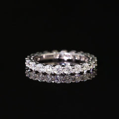 Felistly Jewelry Moissanite 2.5 Ct Round Cut Full Wedding Band for Women
