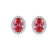 Birthstone Stud Earrings - 925 Silver 12 Months Gem Collection (Hypoallergenic)