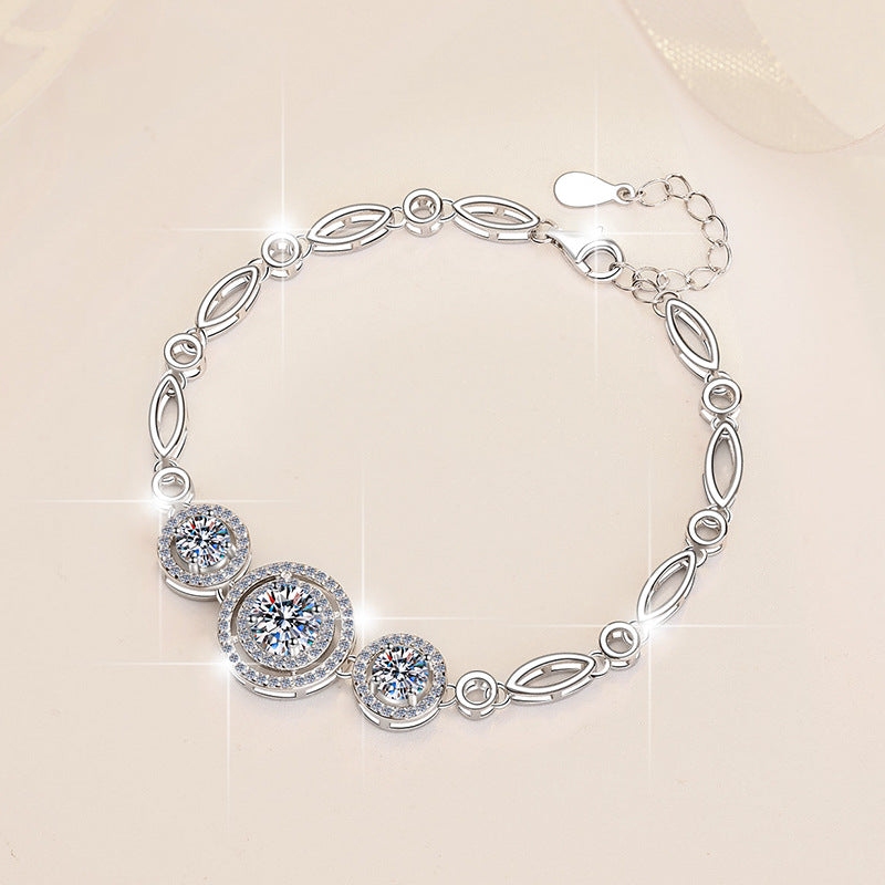 Felistly Jewelry: New S925 Sterling Silver Bracelet for Women – Bestselling Luxury Moissanite Jewelry