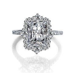 Felistly Jewelry: Radiant Cut Moissanite Engagement Rings | 2025 New 5ct 8x10mm Radiant Cut Full Moissanite Ring in 925 Silver Gold Plated - Cross-Border Best Seller