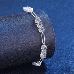 Felistly Jewelry: 5.4CT Moissanite Tennis Bracelet - 925 Silver High-End Everyday Jewelry for Women