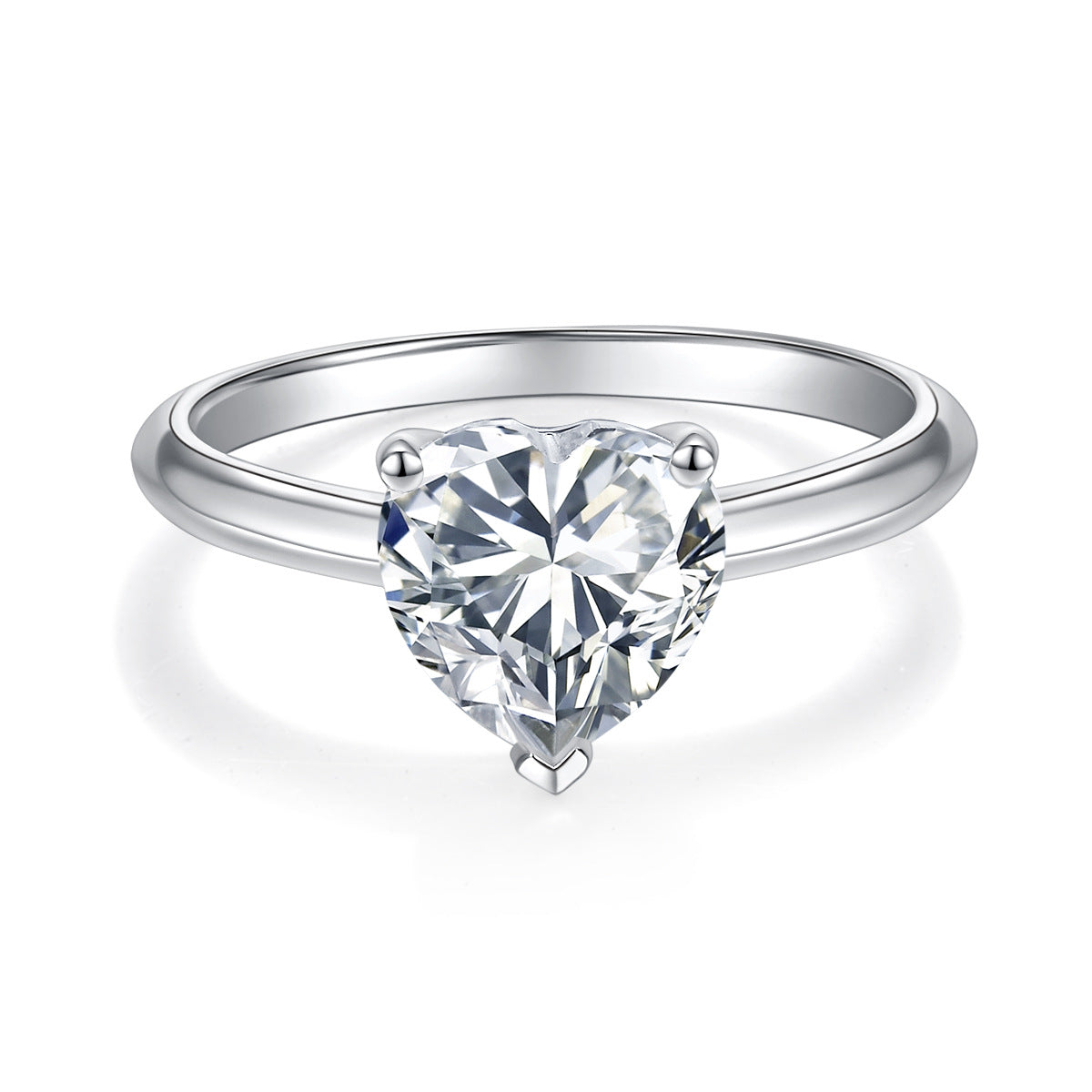 Felistly Jewelry: Classic & Elegant 1ct Moissanite Engagement Ring for Women - Oval, Heart, Radiant & Marquise Cut (Dainty Solitaire Design)