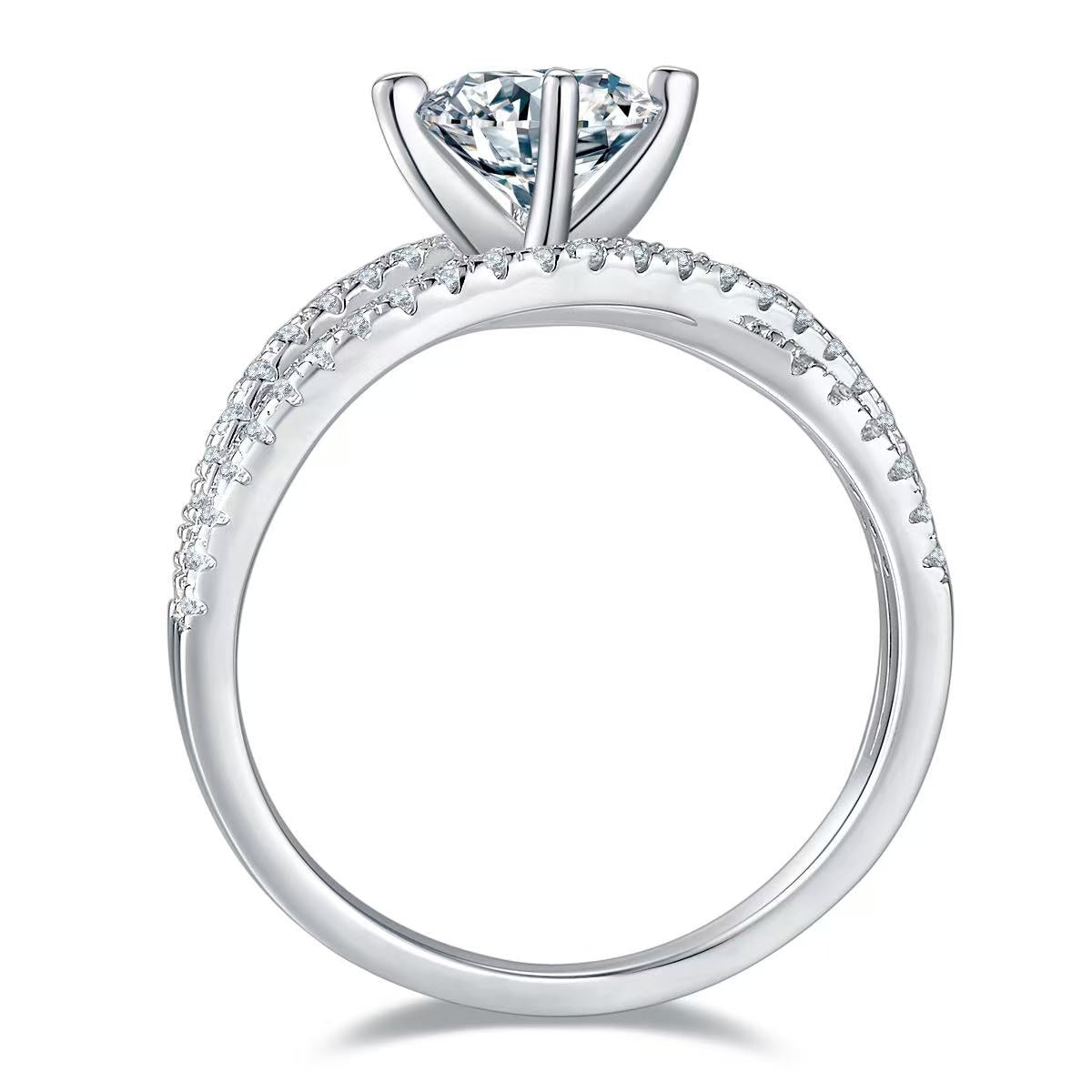 engagement rings for women | 1-Carat D Color Moissanite 'Three Lifetimes' Series Women's Ring
