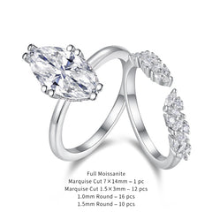 Felistly Jewelry:Stackable S925 Sterling Silver Moissanite Rings for Women – Hypoallergenic & Tarnish-Resistant Luxury Minimalist Rings