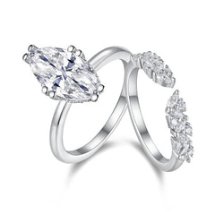 Felistly Jewelry:Stackable S925 Sterling Silver Moissanite Rings for Women – Hypoallergenic & Tarnish-Resistant Luxury Minimalist Rings