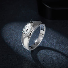 engagement rings for women 5*7mm Oval Moissanite Ring – 1ct D Color 925 Silver Unisex Jewelry, Perfect Valentine’s Gift | moissanite vintage rings