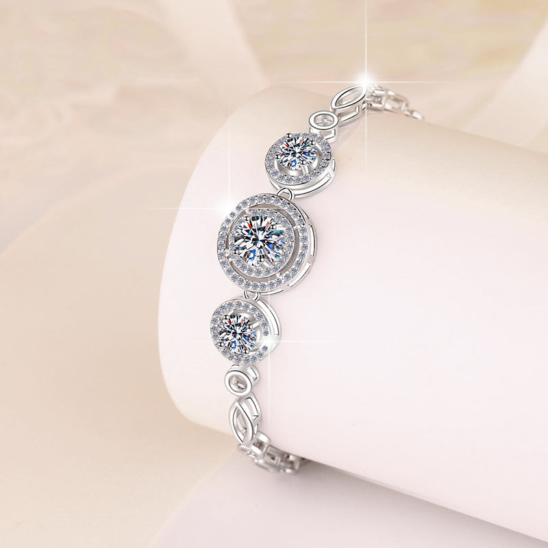 Felistly Jewelry: New S925 Sterling Silver Bracelet for Women – Bestselling Luxury Moissanite Jewelry