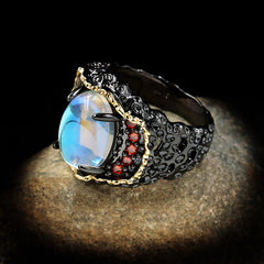 Felistly Jewelry: Hot-Selling Accessory – Vintage Statement Woven Rhinestone Ring for Women, Creative and Luxurious Design