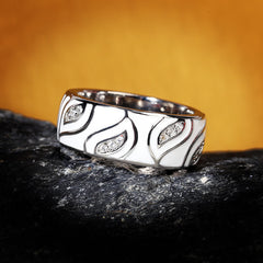 Felistly Jewelry: Creative New Angel Eye Ring for Women, Handmade Enamel Statement Ring