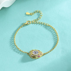 Felistly Jewelry: Bestselling New S925 Sterling Silver Moissanite Snake Head Bracelet - Edgy Fashion Jewelry