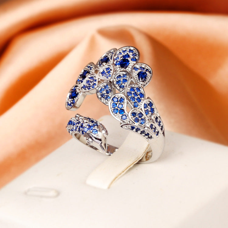 Felistly Jewelry: New Arrival Hot Selling Exquisite Elegant Peacock Open Ring Trendy Animal Bird Ring for Women