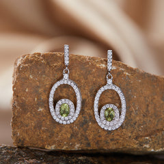 Natural Amethyst Citrine Earrings - 18K Gold Plated 925 Silver Studs (Chakra Healing Gemstones)