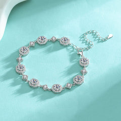 Felistly Jewelry: Square Moissanite Bracelet - 925 Silver Bestseller Stackable Jewelry for Women