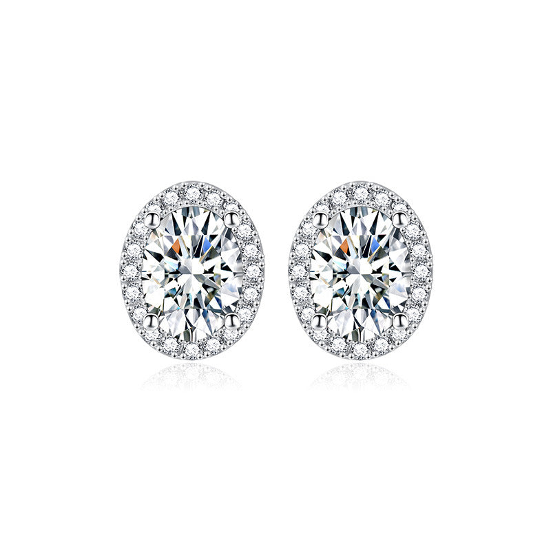 Birthstone Stud Earrings - 925 Silver 12 Months Gem Collection (Hypoallergenic)