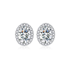 Birthstone Stud Earrings - 925 Silver 12 Months Gem Collection (Hypoallergenic)