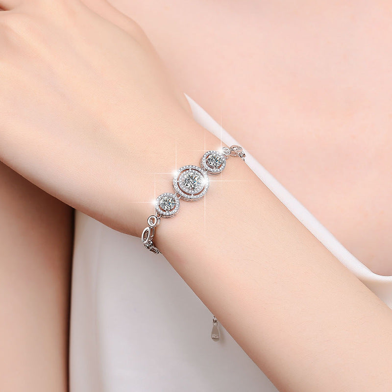 Felistly Jewelry: New S925 Sterling Silver Bracelet for Women – Bestselling Luxury Moissanite Jewelry
