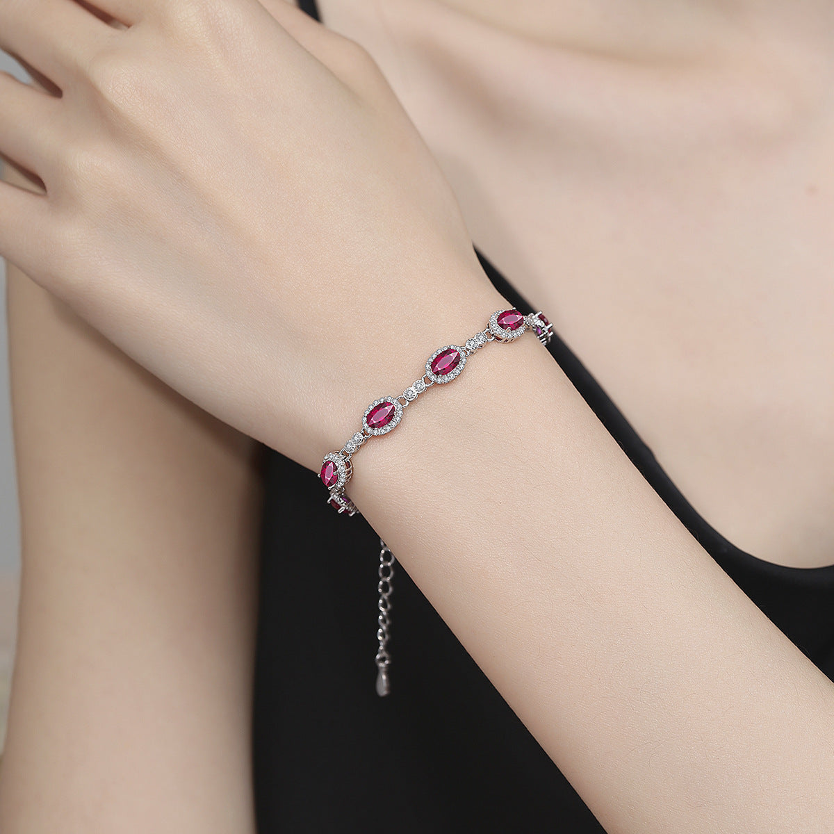Felistly Jewelry: S925 Sterling Silver Colorful Zirconia Bracelet for Women - Adjustable Luxury Fashion Jewelry
