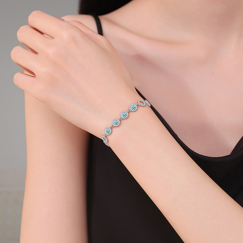 Felistly Jewelry: Minimalist Moissanite Line Bracelet - 925 Silver Everyday Luxury Jewelry
