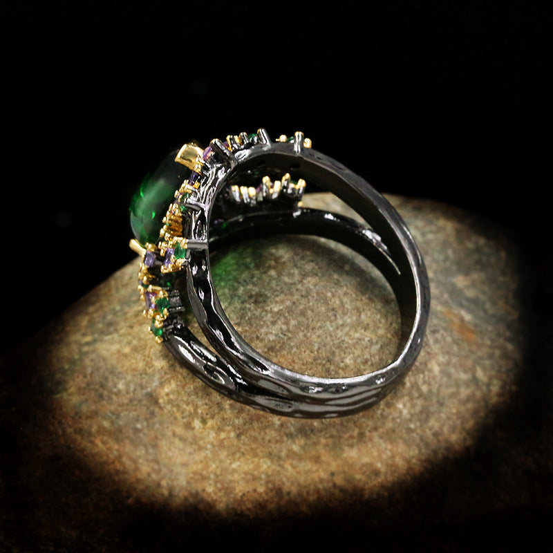 Felistly Jewelry: Designer Set Italian Craftsmanship Handmade Jewelry French Vintage Romantic Royal Style Ring Earrings Pendant Suite