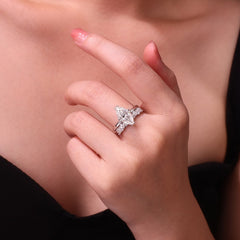 Felistly Jewelry:Stackable S925 Sterling Silver Moissanite Rings for Women – Hypoallergenic & Tarnish-Resistant Luxury Minimalist Rings
