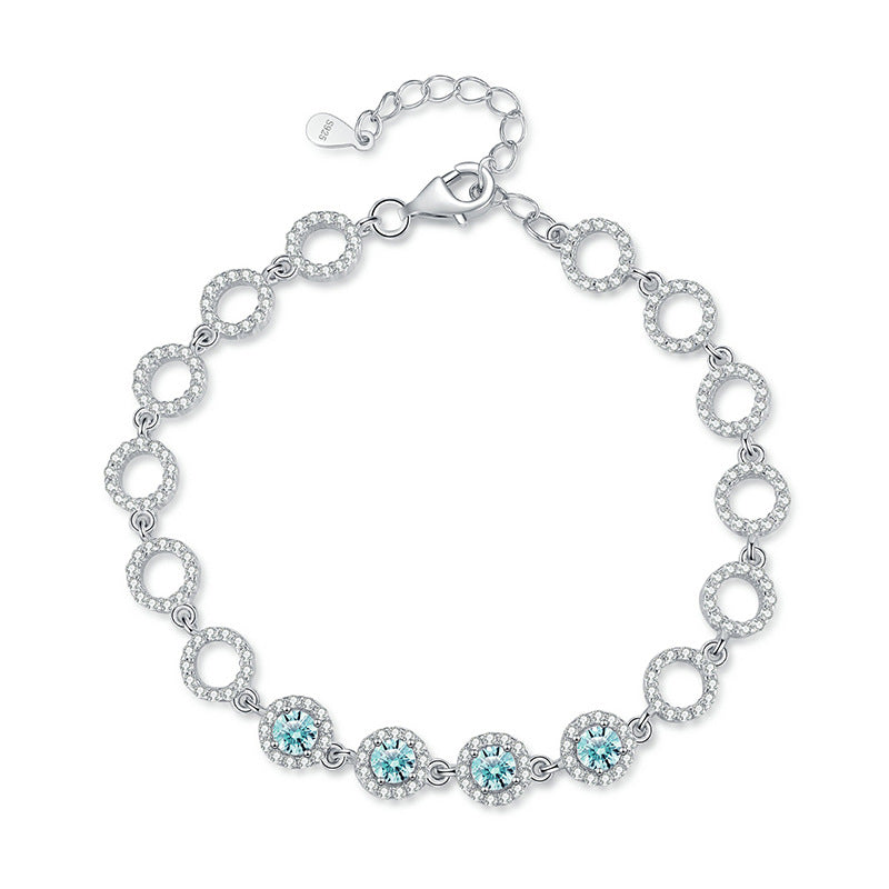 Felistly Jewelry: Minimalist Moissanite Line Bracelet - 925 Silver Everyday Luxury Jewelry