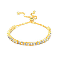 Felistly Jewelry: New S925 Sterling Silver Moissanite Tennis Bracelet - Full Pavé Adjustable Size Minimalist Jewelry