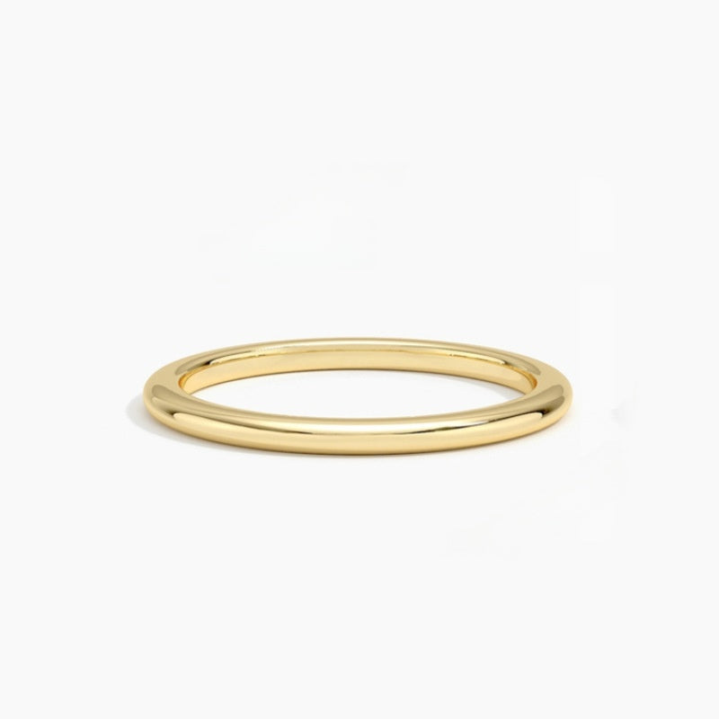 Felistly Jewelry:French Holiday Collection - Stackable S925 Gold Plated Moissanite Rings (Dainty Unisex Set)
