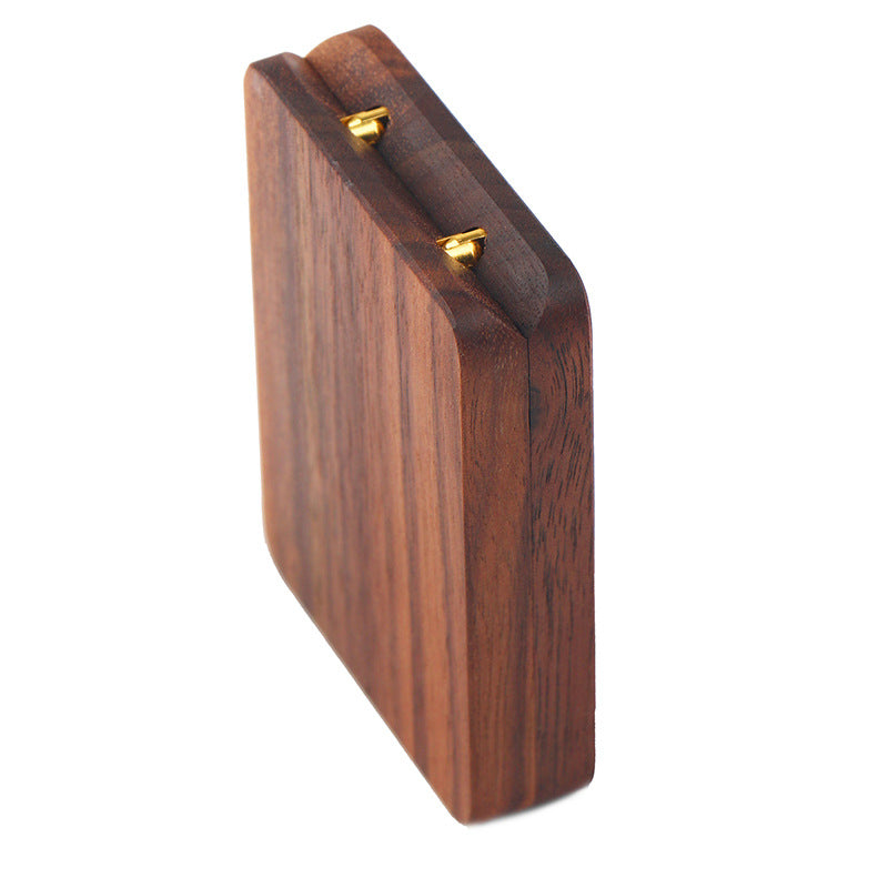 Creative Solid Wood Walnut Jewelry Box - Necklace, Earrings, Pendant & Ring Storage - Handmade Wooden Organizer for Jewelry and Accessories