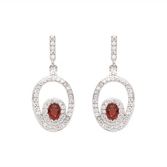 Natural Amethyst Citrine Earrings - 18K Gold Plated 925 Silver Studs (Chakra Healing Gemstones)
