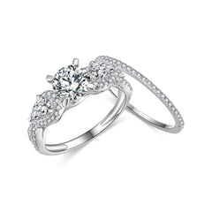 engagement rings for women | 2ct Marquise Moissanite Ring - 925 Silver with Platinum Plating