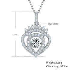 Felistly Jewelry Lively Hearts Series: Exquisite Moissanite Choker Necklace for Women