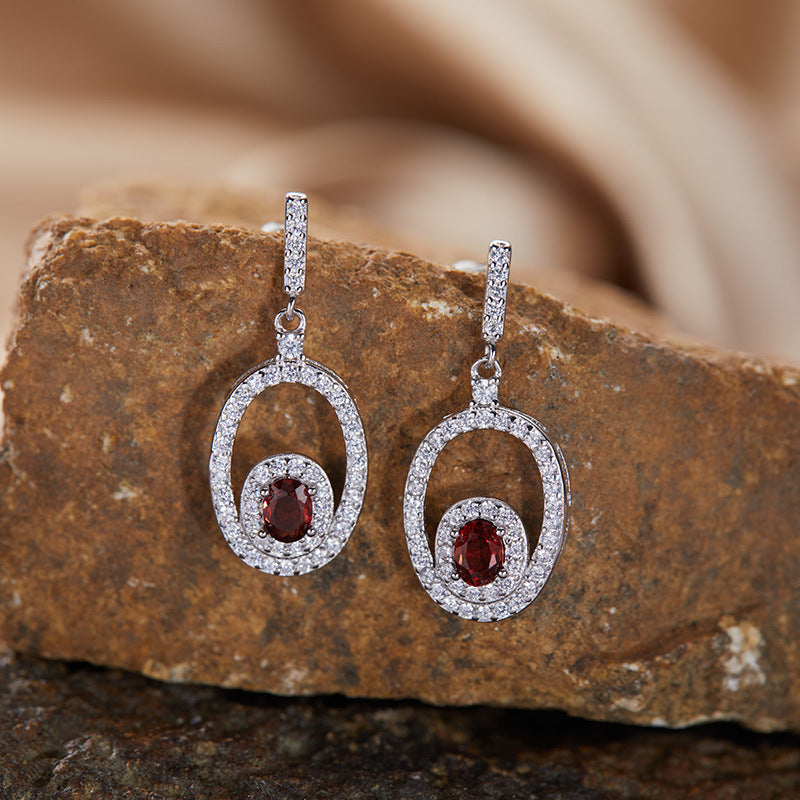 Natural Amethyst Citrine Earrings - 18K Gold Plated 925 Silver Studs (Chakra Healing Gemstones)