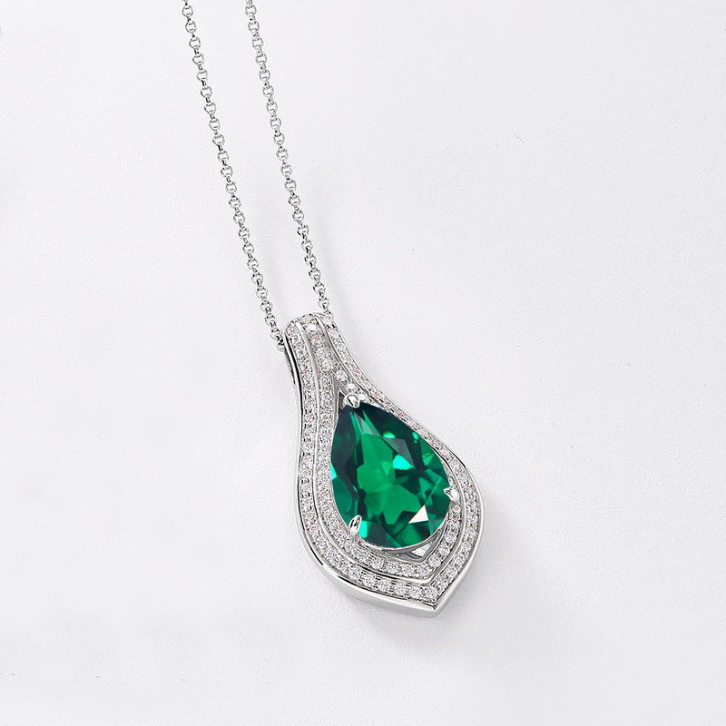 Vintage-Inspired Lab-Created Ruby Pendant - 925 Silver Heirloom-Quality Necklace