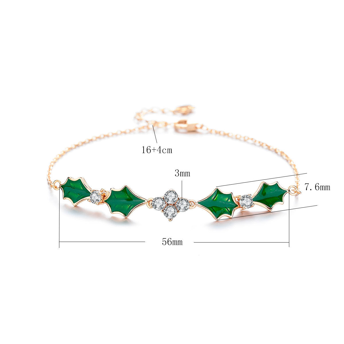 Felistly Jewelry: Cross-Border S925 Sterling Silver Moissanite Leaf Bracelet - Niche Fashion Stackable Jewelry for Women (Minimalist Luxury)