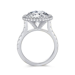 Felistly Jewelry: engagement rings for women | Classic Vintage 5ct Round Bezel Set Ring in Sterling Silver 18K Yellow Gold Plated |moissanite vintage rings