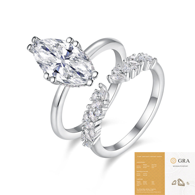 Felistly Jewelry:Stackable S925 Sterling Silver Moissanite Rings for Women – Hypoallergenic & Tarnish-Resistant Luxury Minimalist Rings