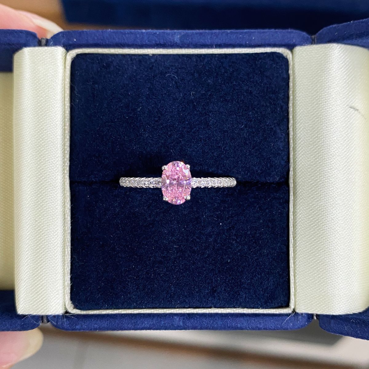 Felistly Jewelry: wedding bands for women moissanite S925 Sterling Silver Paraiba Ring for Women with High Carbon Diamond Ice-Cut Band & Small Green Diamond