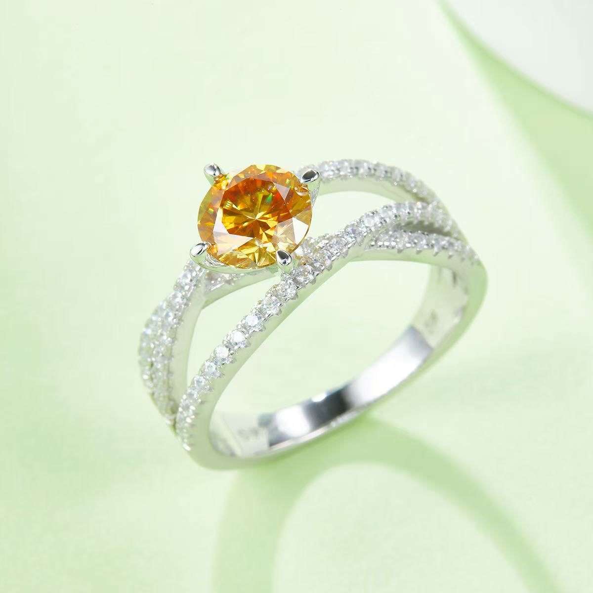 engagement rings for women | 1-Carat D Color Moissanite 'Three Lifetimes' Series Women's Ring