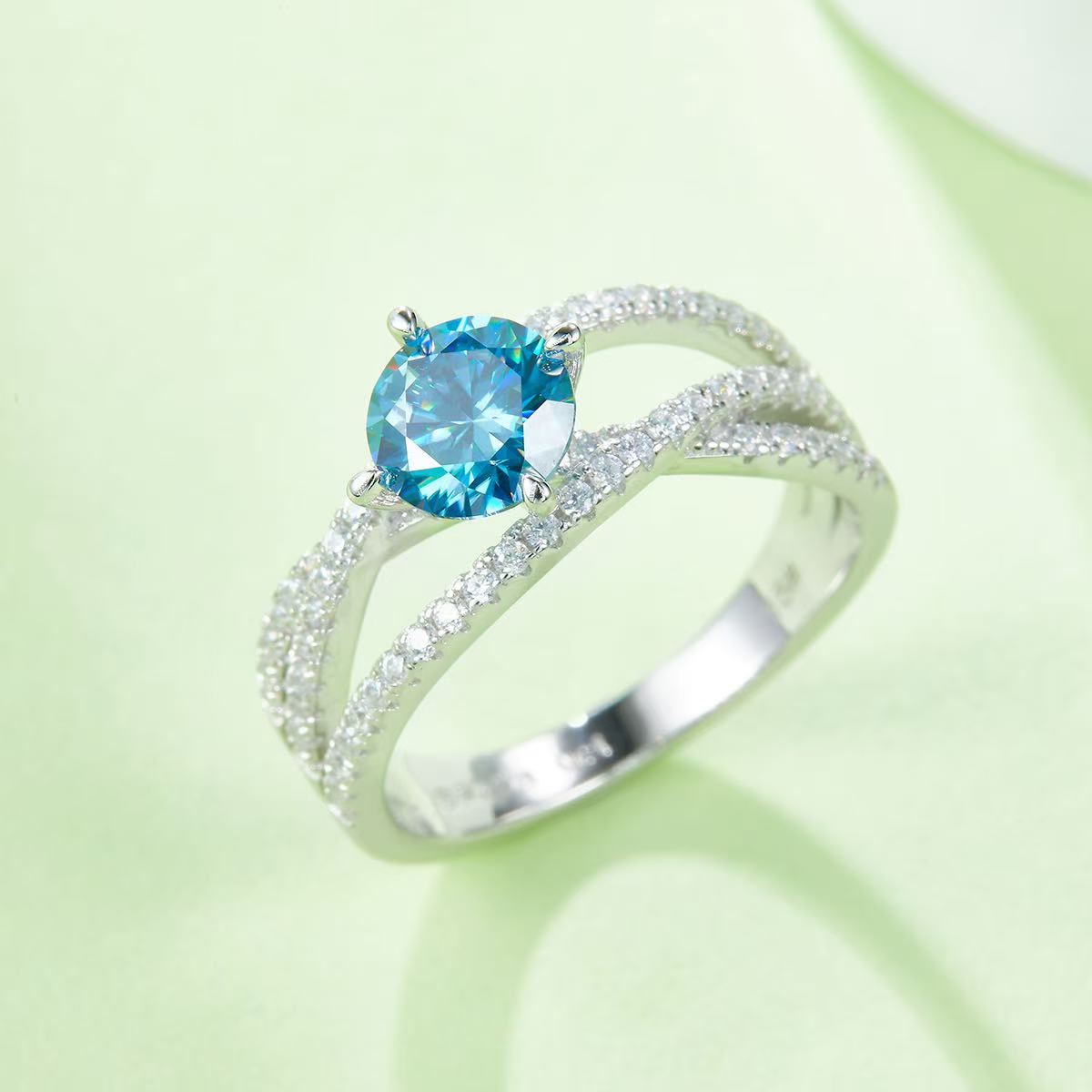 engagement rings for women | 1-Carat D Color Moissanite 'Three Lifetimes' Series Women's Ring